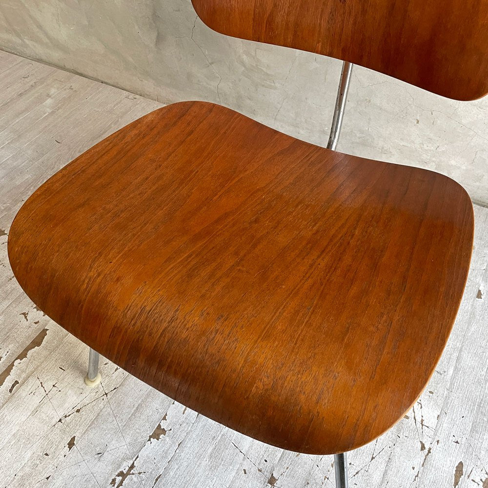 ハーマンミラー Herman Miller プライウッドダイニングチェア DCM ウォールナット メタルレッグ 90's ビンテージ C&R イームズ ミッドセンチュリー ♪