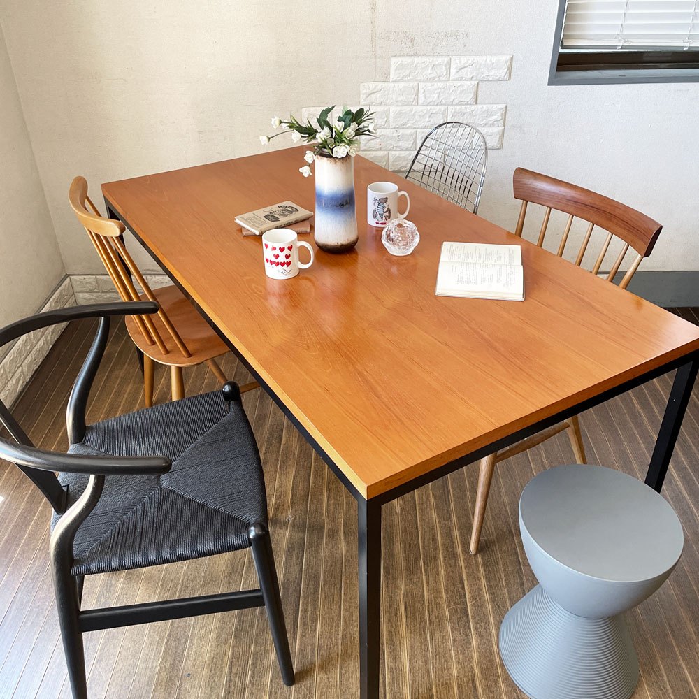 ランドスケーププロダクツ Landscape Products タイツ Tights Dining Table ダイニングテーブル W150cm チーク突板 廃番仕様 定価￥157,500- ◎