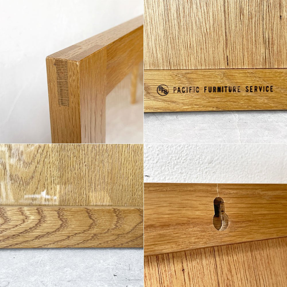 パシフィック・ファニチャー・サービス P.F.S. Pacific Furniture Service ポスターフレーム POSTER FRAME M ナラ材 アクリル 59×80㎝ 美品 ★