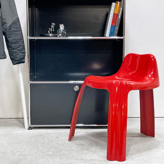 パルス Paulus社 ジンジャーチェア Ginger Chair パトリック・ジンジャンブリー Patrick Gingembre レッドカラー フランス ビンテージ スペースエイジ ●