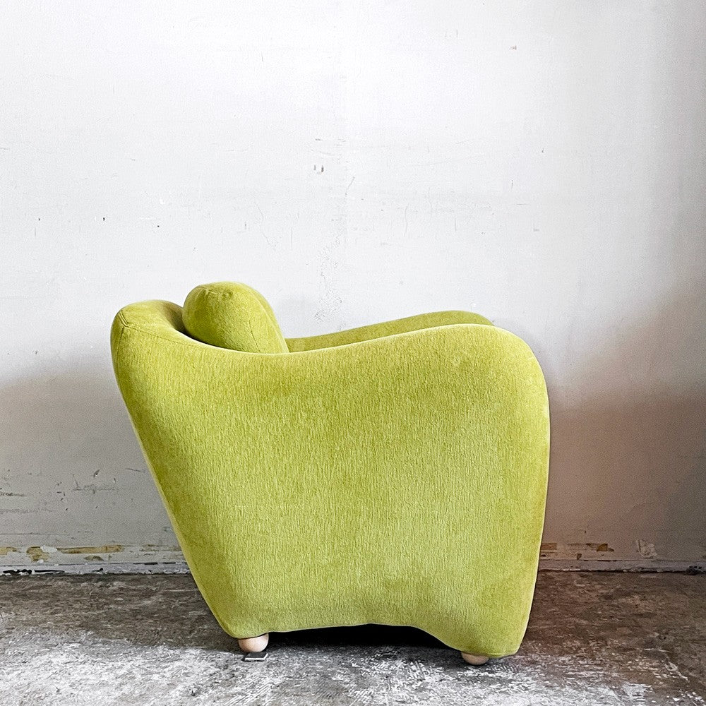 イデー IDEE ミニミラーアームチェア MINI MILLER ARM CHAIR パーソナルチェア シングルソファ ファブリック グリーン ライム ■