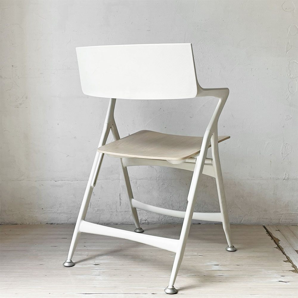 カルテル kartell ドリーチェア Dolly Chair プライウッドシート ホワイトウォッシュ 折りたたみ アントニオ・チッテリオ イタリア 希少廃番 ★