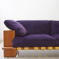 ポラダ porada パナマ PANAMA 3シーターソファ パープル ウォールナット無垢材 W210cm タルジオ・コルツァーニ デザイン ●
