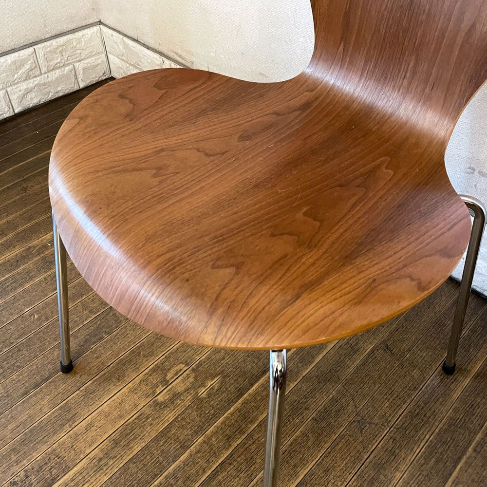フリッツハンセン Fritz Hansen セブンチェア Seven Chair ダイニングチェア アルネヤコブセン Arne Jacobsen ウォールナット材 北欧家具 B ◎