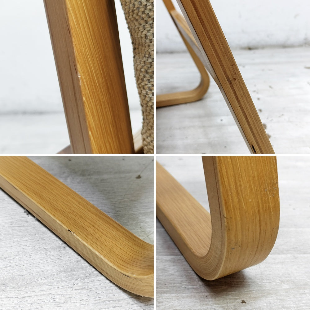 無印良品 MUJI リビングでもダイニングでもつかえるソファチェア 1人掛け オーク材 ミックスファブリック ナチュラルデザイン ●