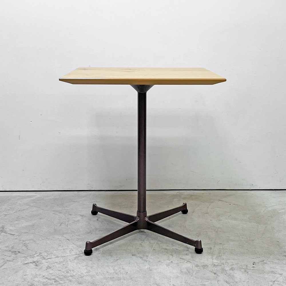 コッコレ coccole スクエアテーブル SQUARE TABLE カフェテーブル オーク材 ｗ60cm インダストリアルデザイン 定価￥51,700- ●