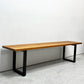 マスターウォール MASTERWAL ワイルドウッド WILDWOOD BENCH ベンチ W160cm ブラックチェリー無垢材 ブラックスチール脚 アカセ木工 参考定価￥121,000- ●