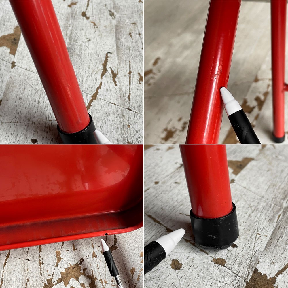シュプリーム Supreme 20aw メタルフォールディングチェア Metal Folding Chair ダイニングチェア レッド スチール 折り畳み ♪