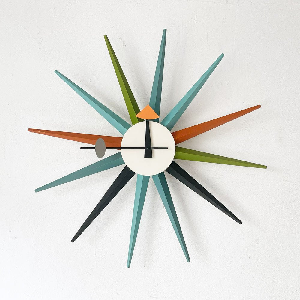 ヴィトラ Vitra ジョージネルソン George Nelson サンバースト Sunburst Clock 壁掛け時計 ウォールクロック マルチカラー ミッドセンチュリー ★