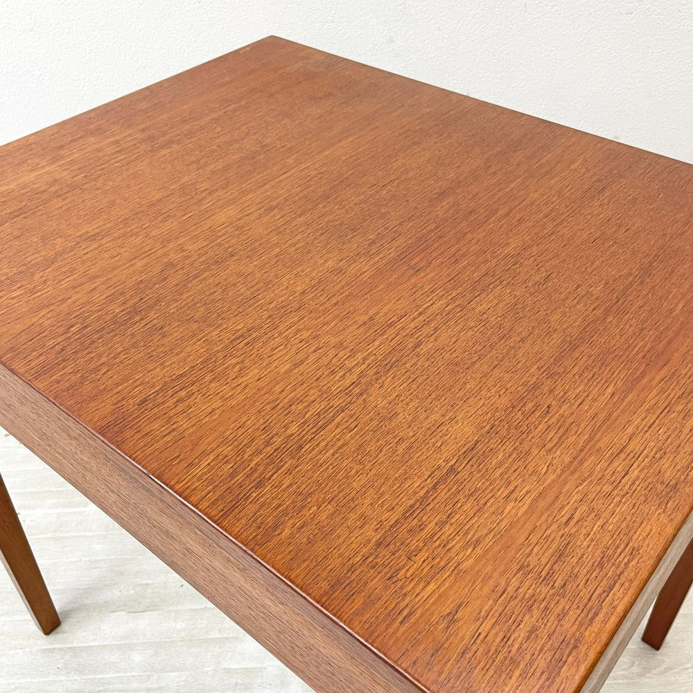 ビンテージ Vintaga チーク材 ダイニングテーブル サイドテーブル ボックス天板 北欧デザイン W74.5cm ●
