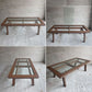 グラフ graf ナラティヴ Narrative サブロク 3/6 コーヒーテーブル ワイド Coffee Table Wide w120cm ブラウン ガラス天板 ローテーブル シナ材 定価¥176,000- ♪