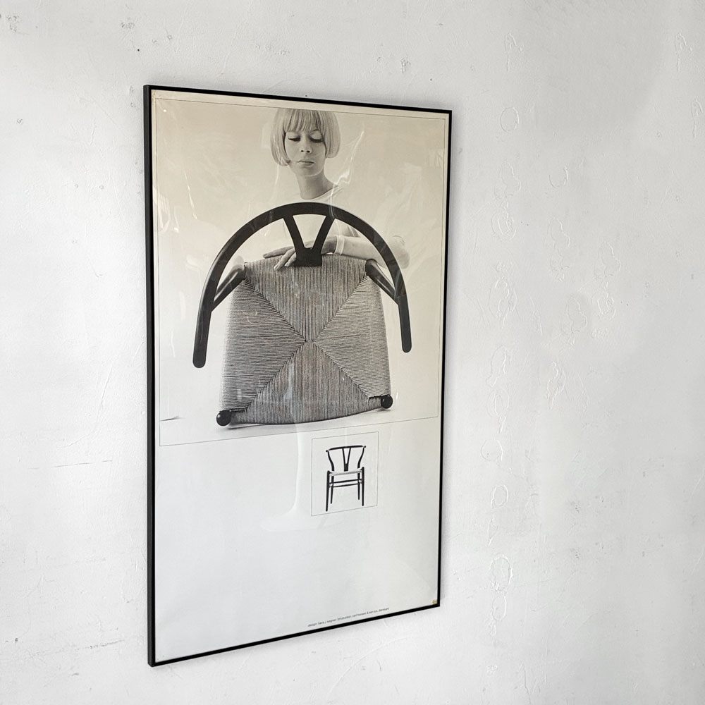 カールハンセン＆サン Carl Hansen & Son Yチェア CH24 ポスター 額装品 アクリル 100 × 62cm ポールサロモンセン Paul Salomonsen ★