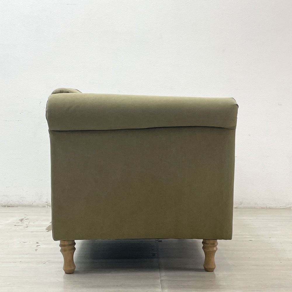 ダルトン DULTON 2シーター キャンバスソファ 2 SEATER CANVAS SOFA グリーン 希少廃番 ●