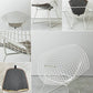 ノル Knoll ダイヤモンドチェア Diamond Chair ラウンジチェア ビンテージ ハリー・ベルトイア Harry Bertoia ホワイトフレーム シートパッド付 ミッドセンチュリー ●