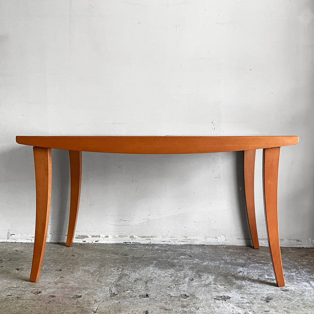 カリガリス Calligaris エクステンション ダイニングテーブル 伸長式 蛇腹 チェリー材 W147~222cm イタリアモダン ■