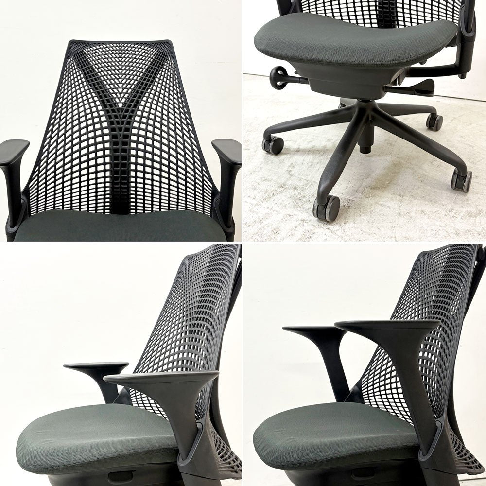 ハーマンミラー Herman Miller セイルチェア SAYL Chair デスクチェア ブラック 旧モデル イヴ・ベアール B ●