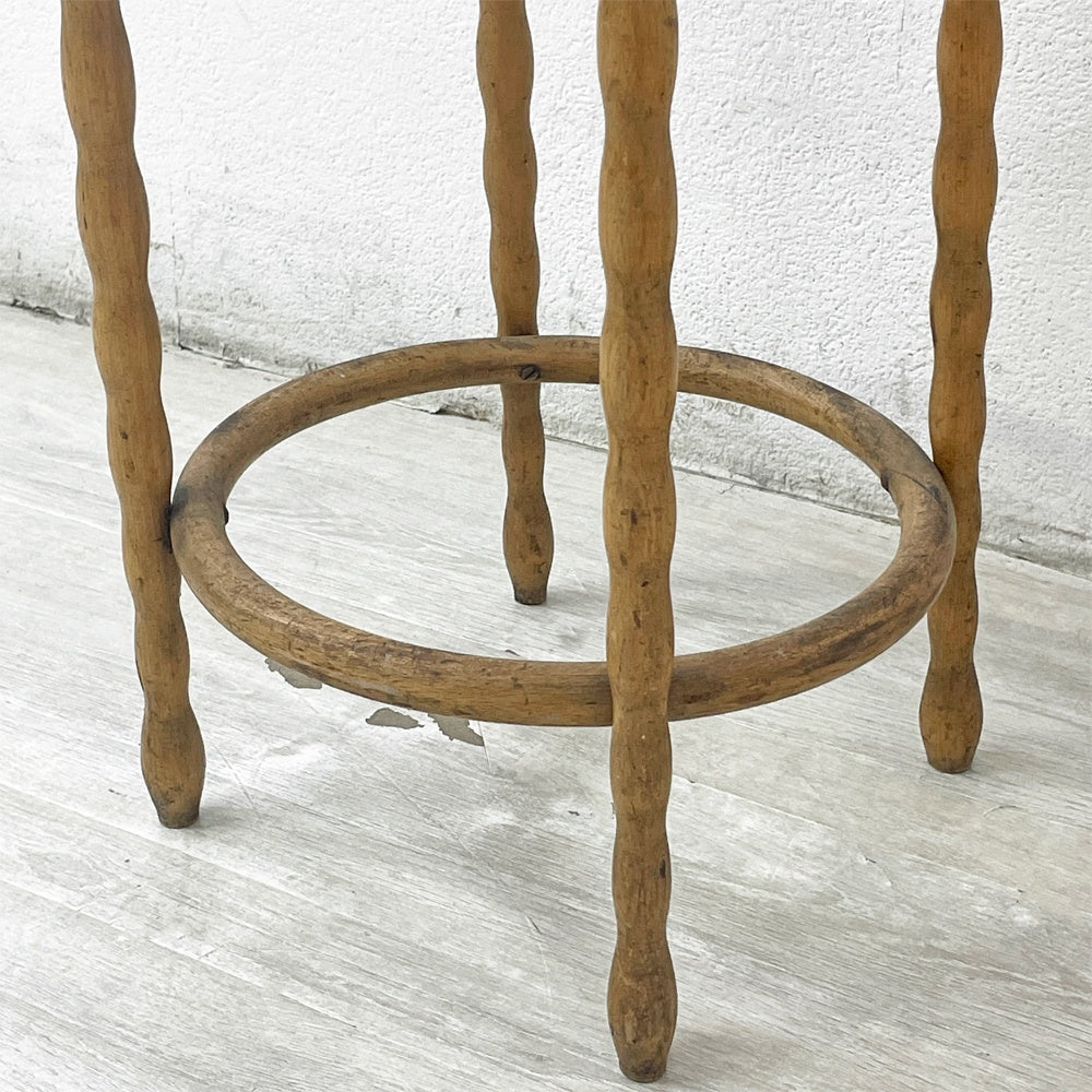 ヨーロピアンビンテージ European Vintage 木製フラワースタンド 花台 プラントスタンド H68cm カントリースタイル シャビーシック ●