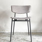 カリガリス Calligaris フィフティーズ FIFTIES ダイニングチェア サンドカラー×マットブラック ファブリック ベルベット スチール脚 モダンデザイン イタリア B ■
