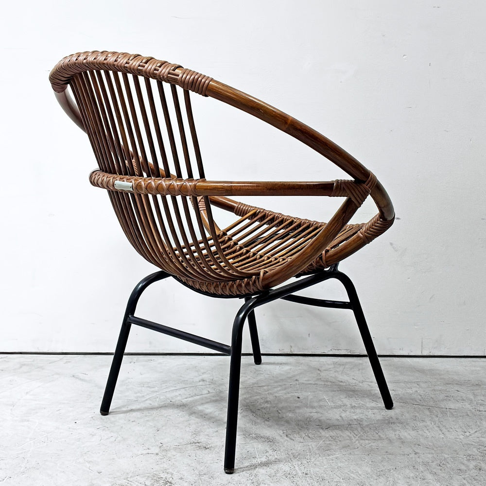 クラッシュゲート CRASH GATE ノットアンティークス Knot antiques ビゼットチェア BIZET CHAIR ラウンジチェア ラタン 藤 ナチュラルモダン カフェ ●