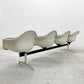 ハーマンミラー Herman Miller ビンテージ エアポートベンチ タンデムシート 4連 アームシェル 2nd ファブリック 新品張替え済 イームズ 希少 ネイビー・ブルーグレー・グレー・パープル C〓