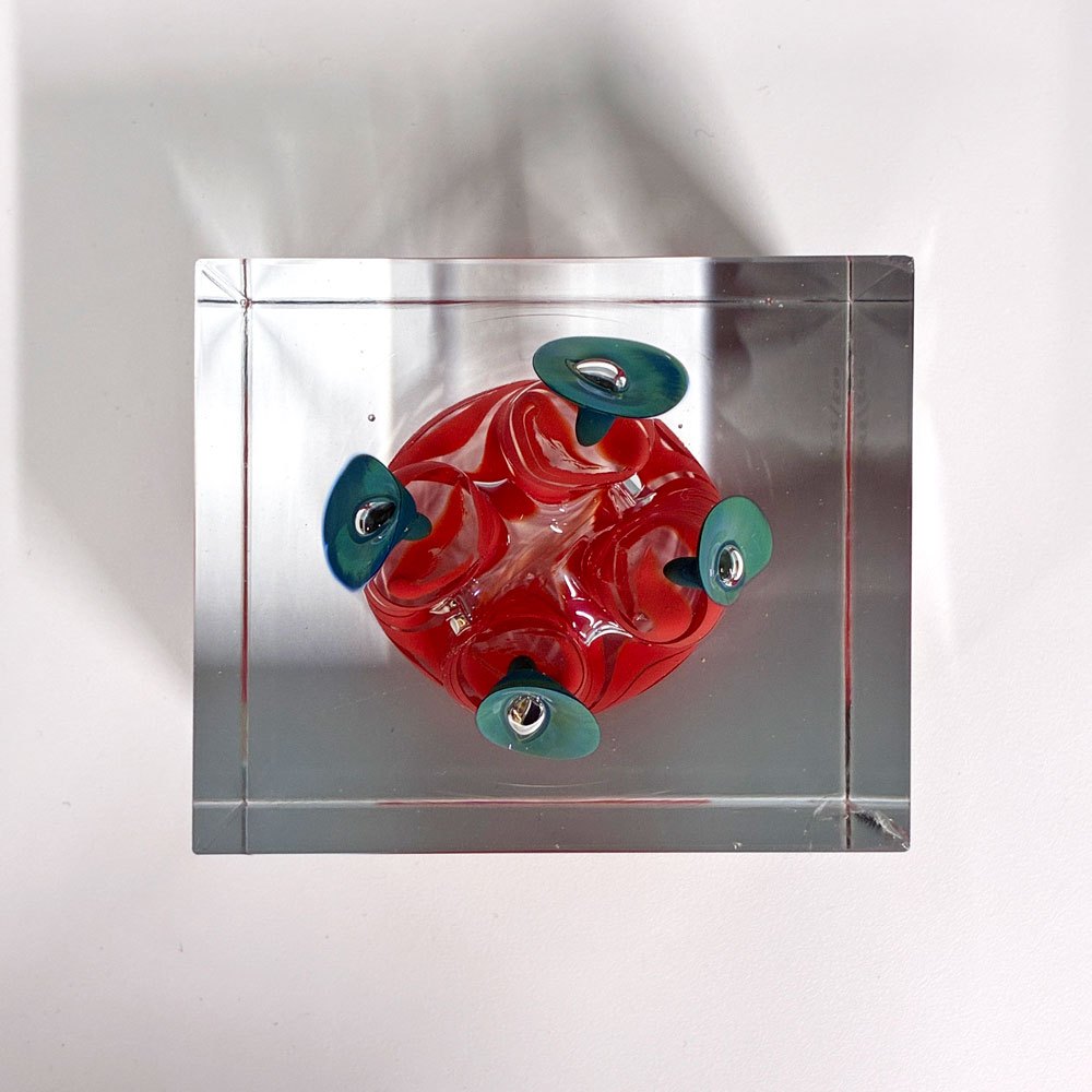 ヌータヤルヴィ Nuutajarvi イッタラ iittala アニュアルキューブ Annual Cube スペシャルキューブ Special Cube 1990年代 オイバ・トイッカ 255/500 北欧雑貨 ビンテージ 500個限定 ◎