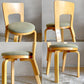 アルテック artek チェア66 CHAIR66 ダイニングチェア ナチュラルラッカー バーチ材 ファブリックシート アルヴァ・アアルト フィンランド 北欧家具 ビンテージ A ■