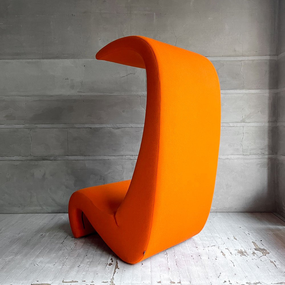 ヴィトラ vitra アムーべ ハイバック AMOEBE HIGHBACK ラウンジチェア 1人掛け ソファ オレンジ ヴェルナー・パントン Verner Panton スペースエイジ 定価￥424,600- ♪