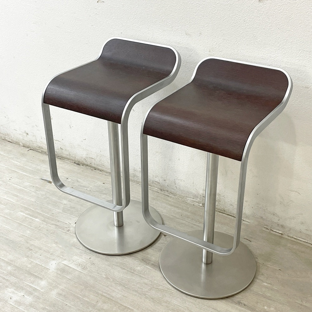 ラパルマ La palma レム LEM カウンタースツール 昇降式 カウンターチェア ハイスツール ウッドシート ダークウォールナット AZUMI アズミ B ●