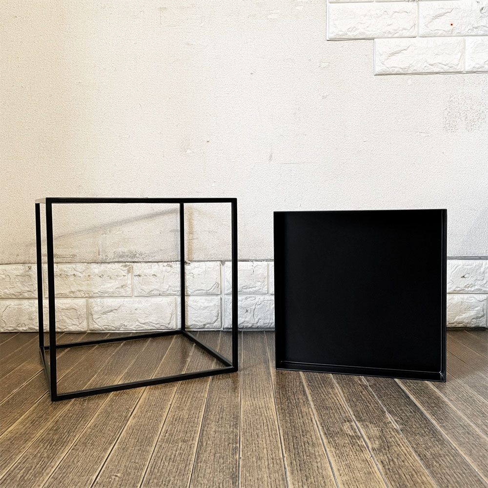 ヘイ HAY トレイテーブル Tray Table S サイドテーブル ブラック スクエア W30cm デンマーク 北欧家具 定価￥38,500- ◎