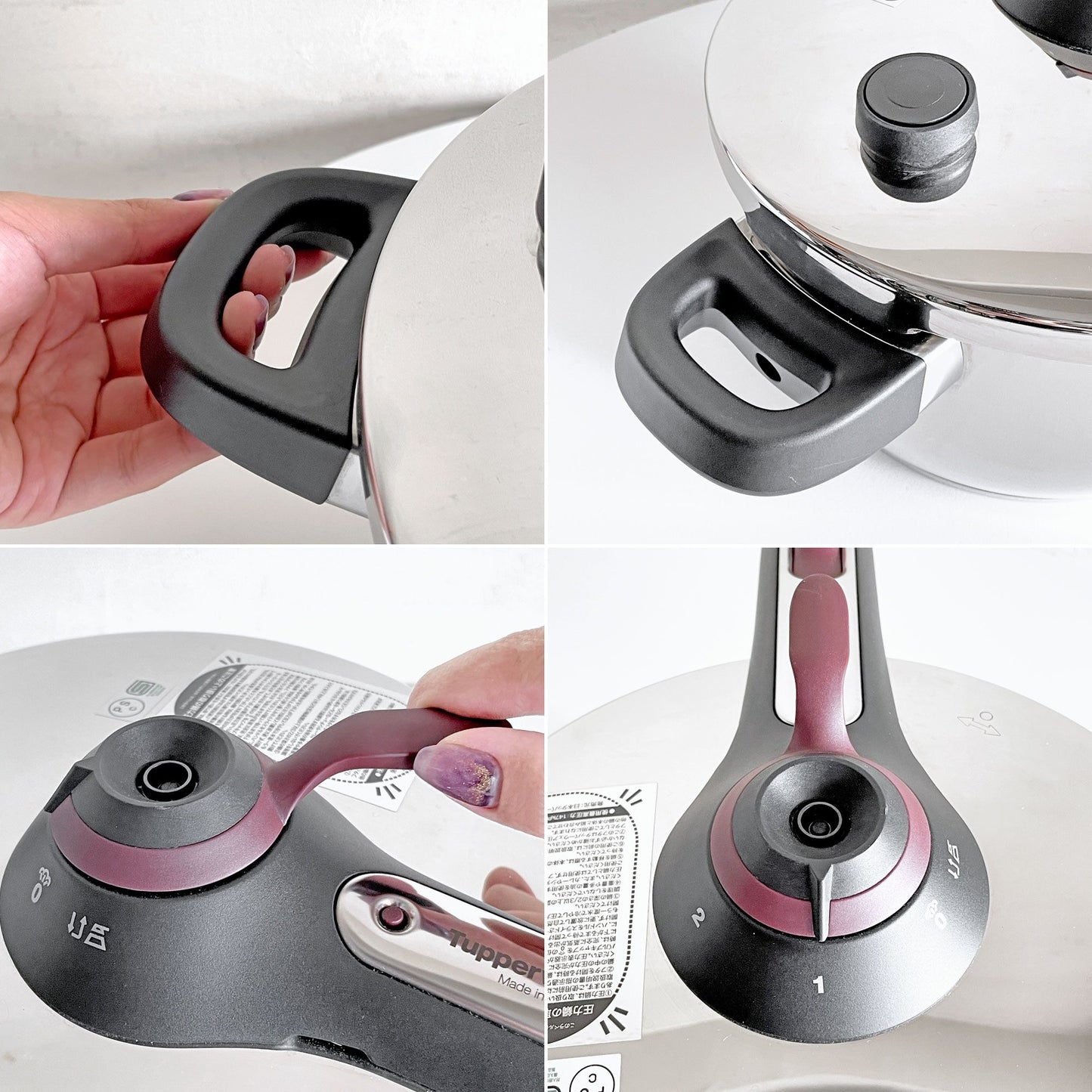 タッパーウェア Tupperware 圧力鍋 プレッシャークッカー Pressure Cooker 4.5L すのこ 三脚付き ステンレス ドイツ製 定価 ￥45,000- ■