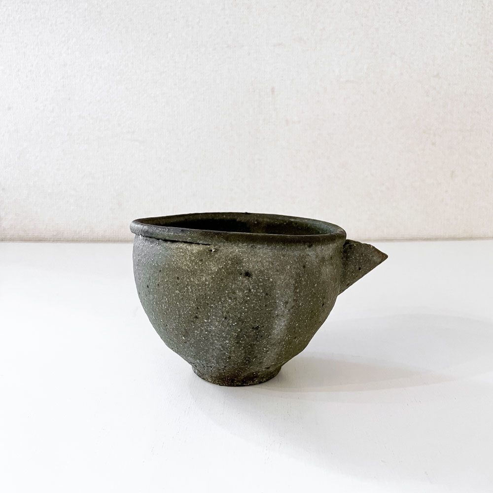 小野哲平 Teppei Ono 薪窯 櫛目片口 中 H7.5cm 現代作家 定価￥12,100- ◎