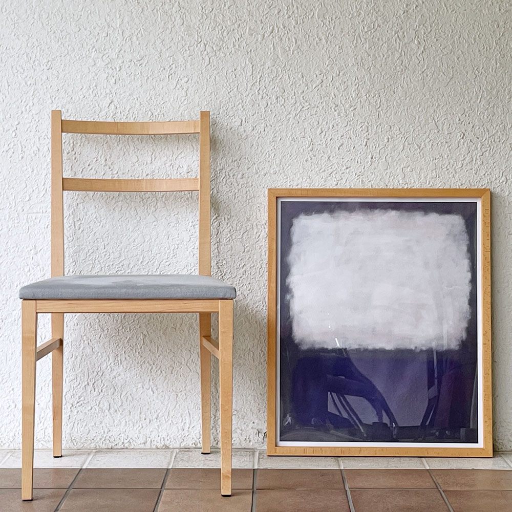 イデー IDEE マーク・ロスコ Mark Rothko 「Blue and grey 1962」 オフセット アートフレーム ポスター W54 × H65.5 cm 額装品 ◇