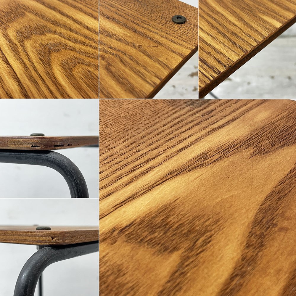 アデペシュ a.depeche ソコフスクールスハイツール socph school high stool スチール×アッシュ材 インダストリアル 定価16,280円 ●