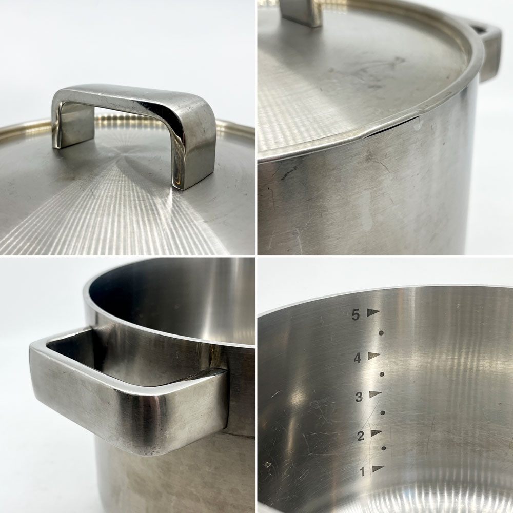 ハックマン Hackman ツールズ Tools キャセロール ステンレス 両手鍋 蓋付き 三層構造 BJORN DAHLSTROM フィンランド 22cm 5.0L ●