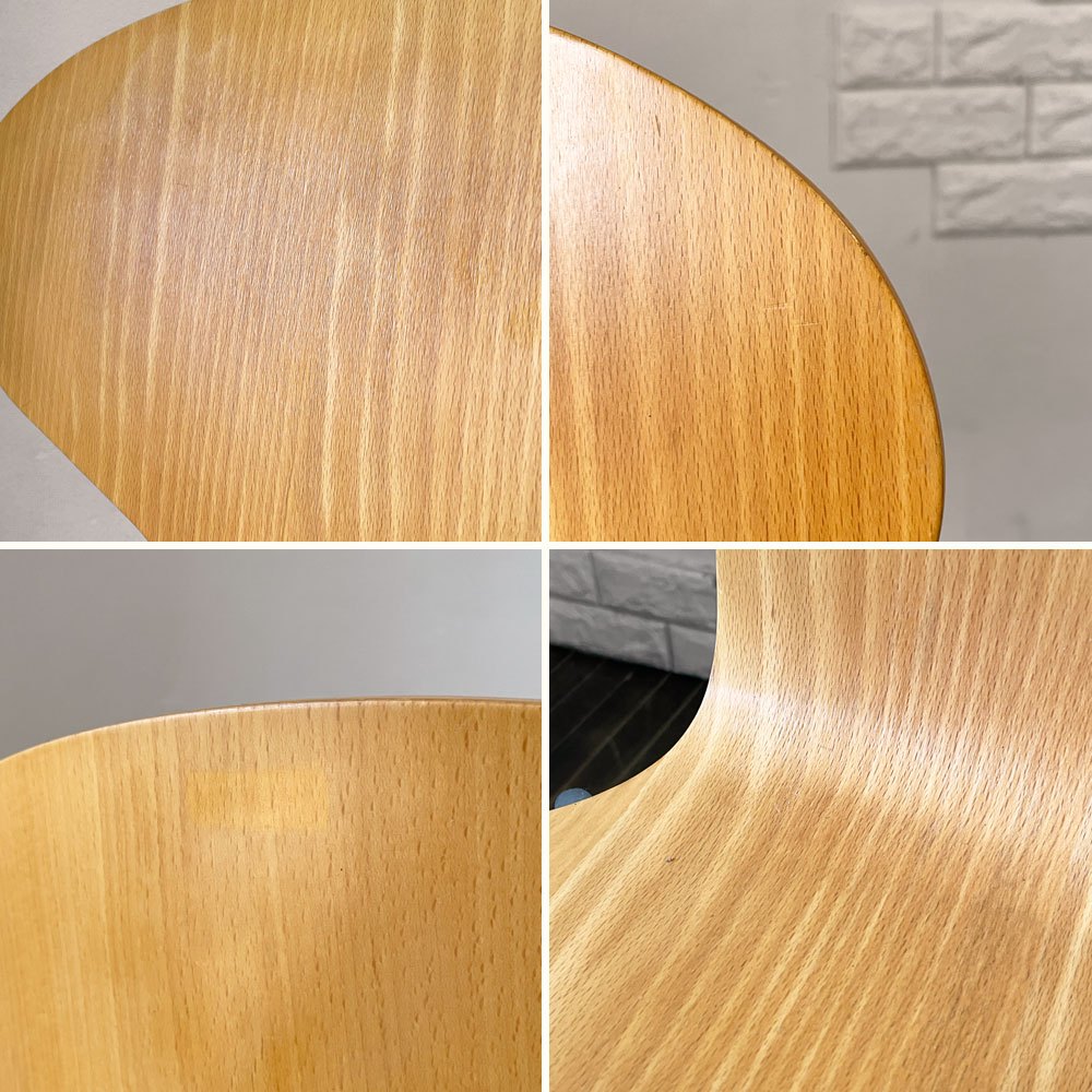 フリッツハンセン Fritz Hansen 3101 アリンコチェア アントチェア 4本脚 ナチュラルビーチ ラッカー仕上げ フェルトグライズ アルネ・ヤコブセン C ◎