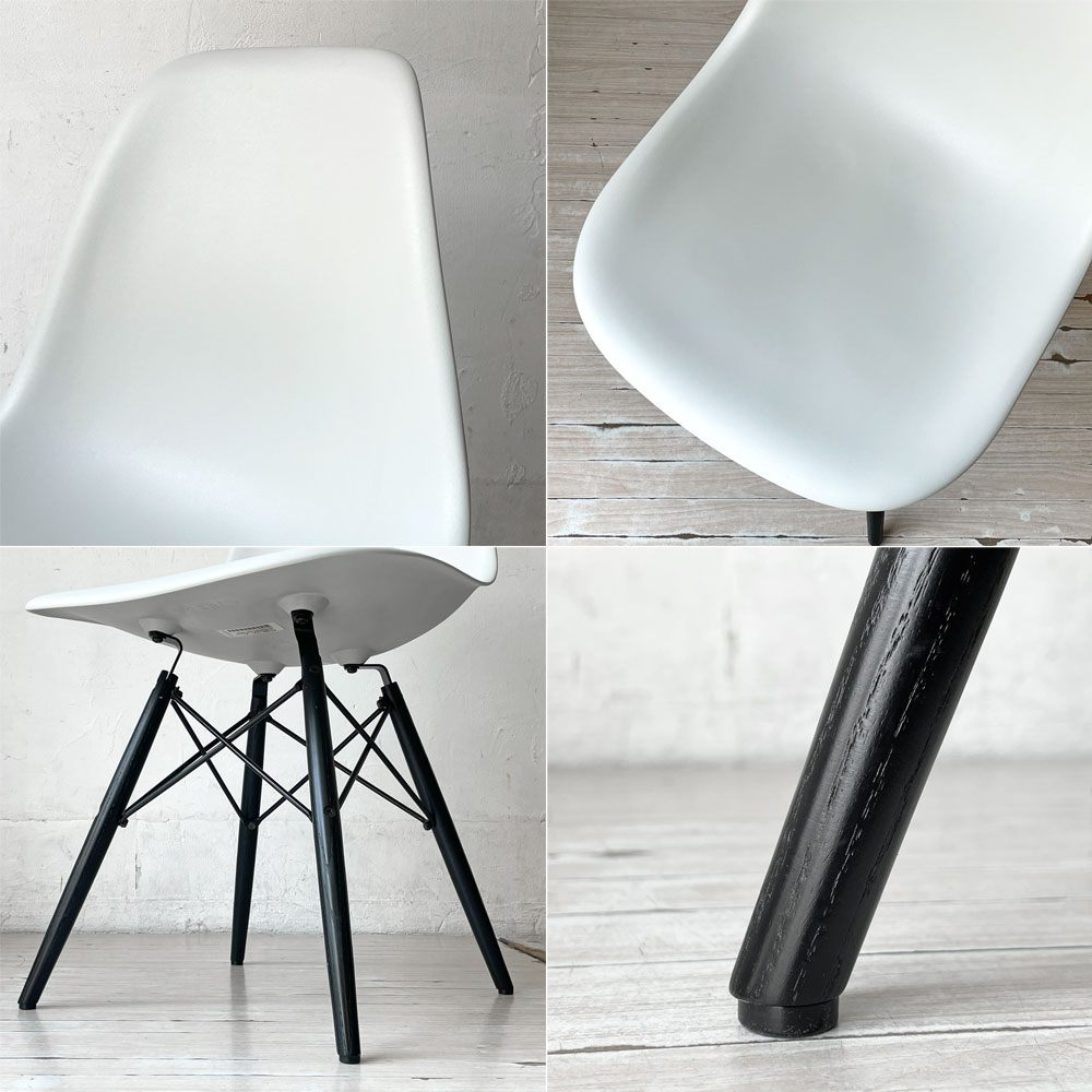 ハーマンミラー HermanMiller サイドシェルチェア アルパイン×エボニー ドゥエルレッグ  ポリプロピレン製 イームズ ミッドセンチュリー A ★