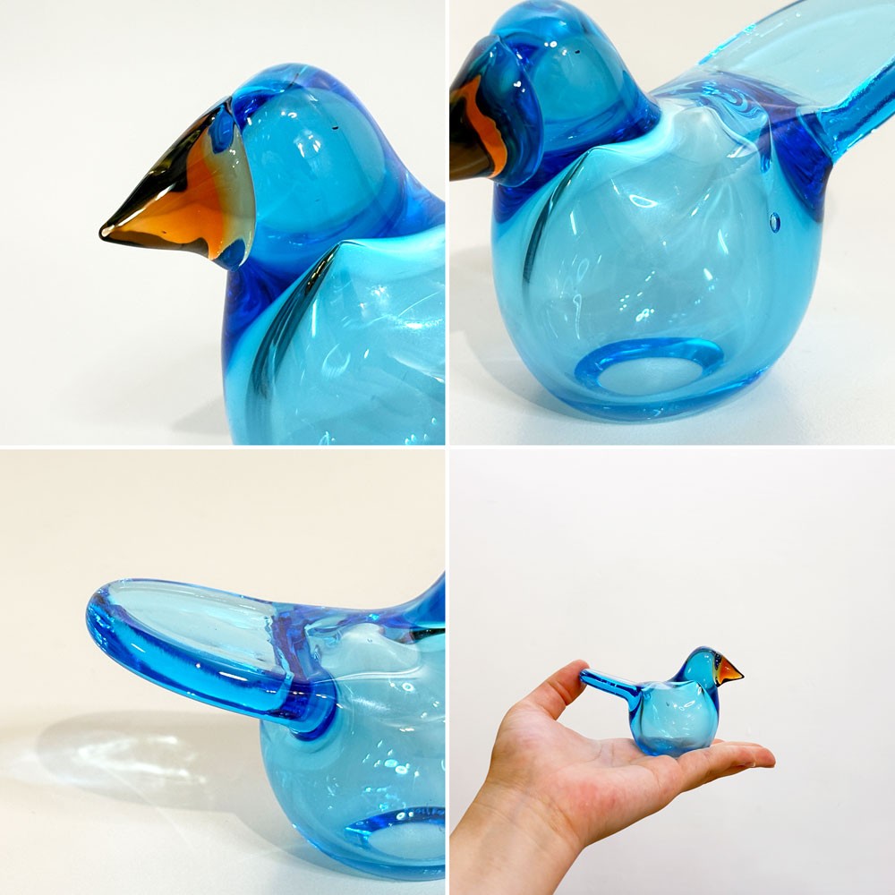 イッタラ iittala イッタラバード シエッポ Sieppo スカイブルー × セビリアオレンジ 2015年 167/1000 箱&テキスタイル付 オイバ・トイッカ SCOPE別注 ●