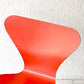フリッツハンセン Fritz Hansen 3107 セブンチェア オレンジ ラッカー仕上げ スタッキング アルネ・ヤコブセン デンマーク 北欧家具 ビンテージ ◇