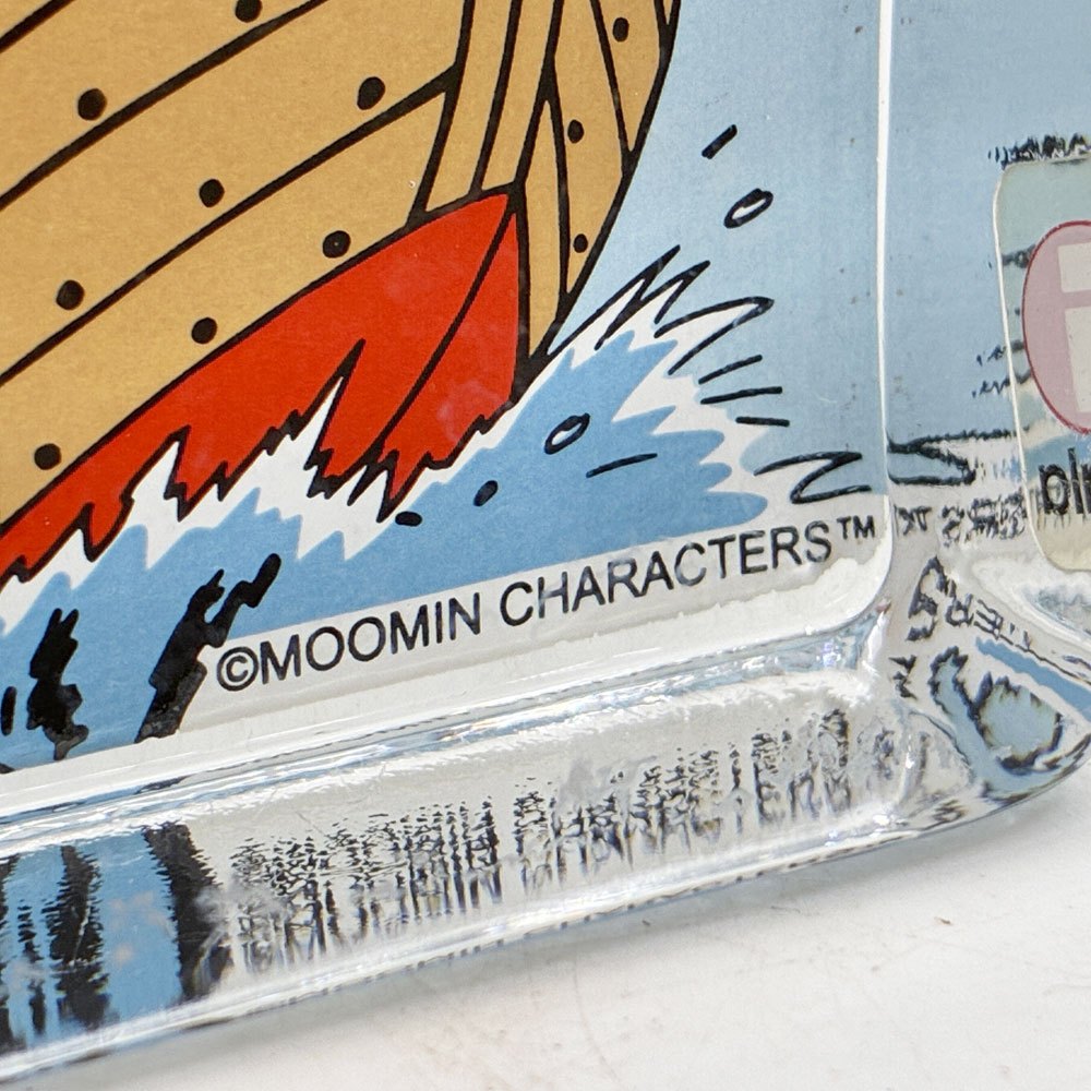 イッタラ iittala ムーミン MOOMIN ムーミンパパ ガラスカード オブジェ ガラス 北欧雑貨 ●