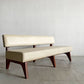 イデー IDEE ソリッドベンチ SOLID BENCH 2人掛けソファ 長椅子 W150cm ビニールレザー クリーム系 アッシュ材フレーム 受注生産品 定価￥199,900-以上 〓