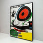 ジョアン・ミロ Tres llibres de JOAN MIRÓ 1970 限定5枚 リトグラフ アートフレーム ポスター  56.5×77cm 額装品 ●