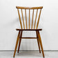アーコール Ercol ボウバックチェア ファンバックチェア 5本タイプ エルム材 UKビンテージ Vintage 英国 横浜ダニエル製オリジナルクッション付 A ●