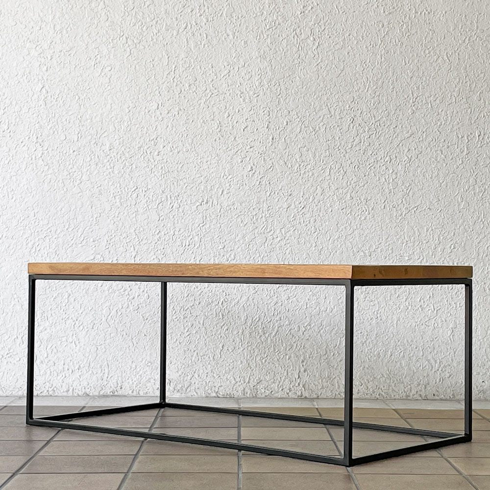 かなでもの カナデモノ KANADEMONO マンゴー無垢材 コーヒーテーブル ローテーブル ミニマルデザイン ◇