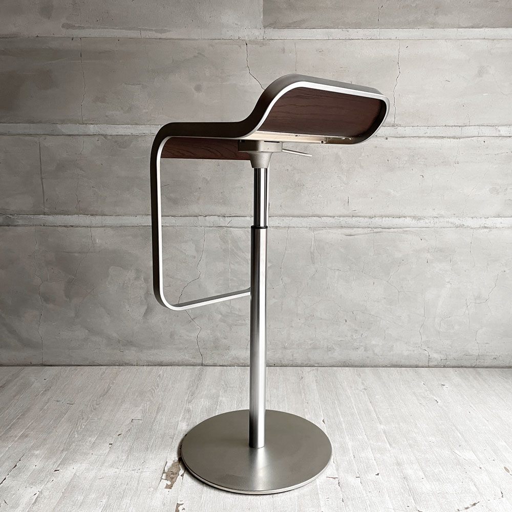 ラパルマ La palma レム LEM カウンタースツール 昇降式 カウンターチェア ハイスツール ウッドシート ダークウォールナット AZUMI アズミ B ♪