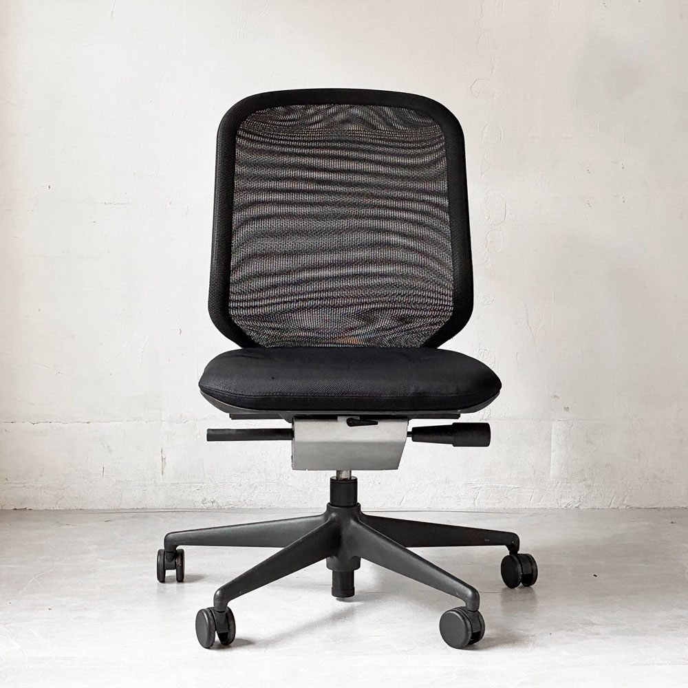 ヴィトラ vitra メダパル Meda Pal オフィスチェア デスクチェア ブラック キャスター 昇降機能 リクライニングロック アルベルト・メダ 廃盤 ★