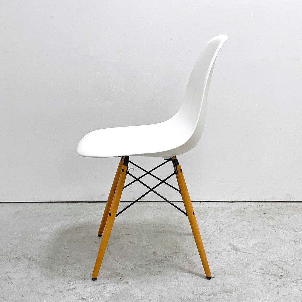 ヴィトラ vitra サイドシェルチェア ポリプロピレン製 ホワイト ドゥエルレッグ DSW C&R イームズ ミッドセンチュリー C ●
