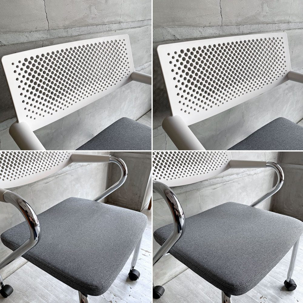 ヴィトラ vitra ビザロール Visaroll デスクチェア ミーティングチェア キャスターベース スタッキング アントニオ・チッテリオ 2脚セット ♪