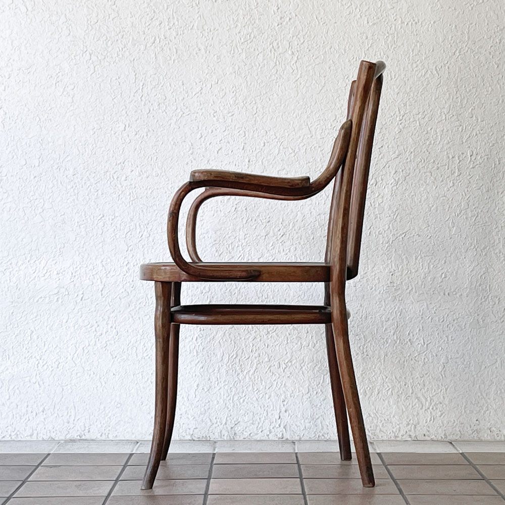 トーネット THONET ビンテージ ベントウッドチェア アームチェア 曲木椅子 ビーチ材 アンティーク Antique 希少 1890's  ロイズアンティークス Lloyd's Antiques 取扱い ◇