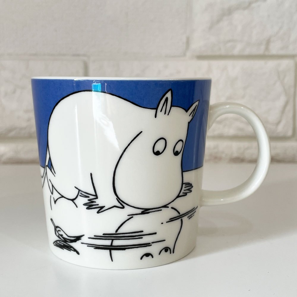 アラビア ARABIA ムーミンマグ ムーミントロールオンアイス 1999-2012 廃番 箱付き フィンランド 北欧食器 ◎