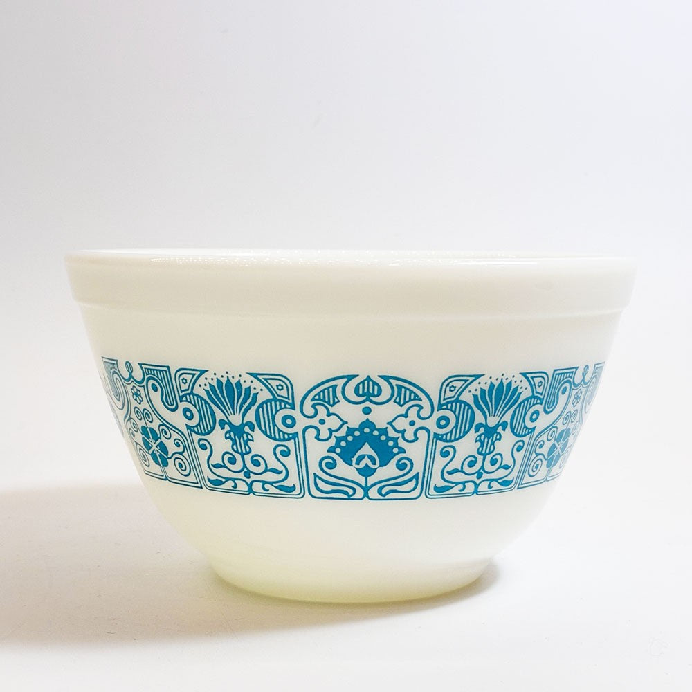 オールドパイレックス OLD PYREX ホライゾンブルー ミキシングボウル Sサイズ Φ14.5cm 耐熱ミルクガラス USビンテージ ★
